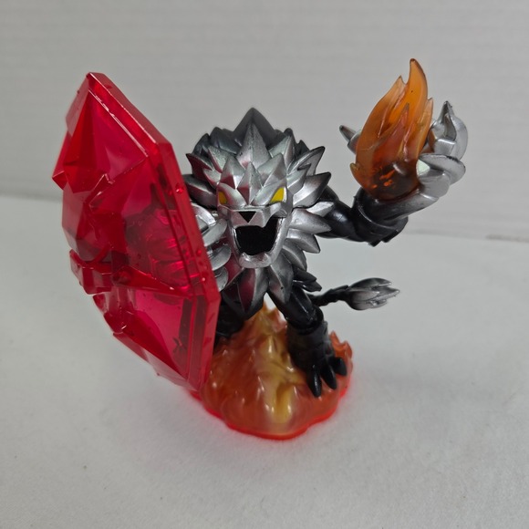 Skylanders Trap Team Dark Wildfire Figure Silver Red Fire Element Trap Master - Picture 1 of 5